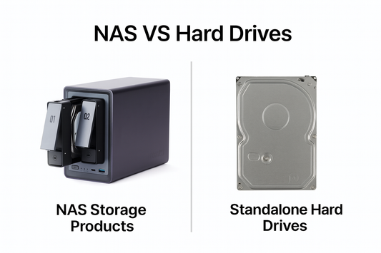 NAS vs. externe Festplatten