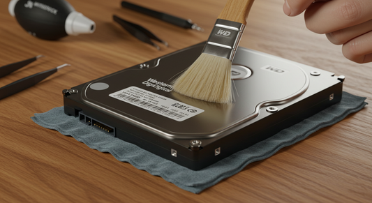 Reinigen einer Western Digital-Festplatte