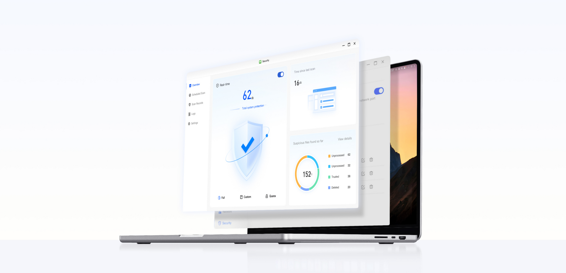 UGREEN NAS-Speicher mit UGOSPro-System – Virenscan für Dateien und Echtzeit-Sicherheitsüberwachung. Nutzt fortschrittliche Sicherheitstechnologien (DoS-Schutz, automatische Blockierung, Firewall) zur Abwehr unbefugter Zugriffe und Cyber-Angriffe.
