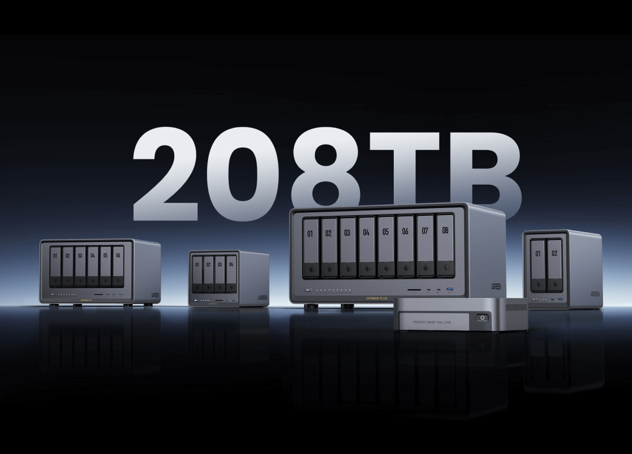 UGREEN NAS-Server mit bis zu 208 TB Speicherplatz