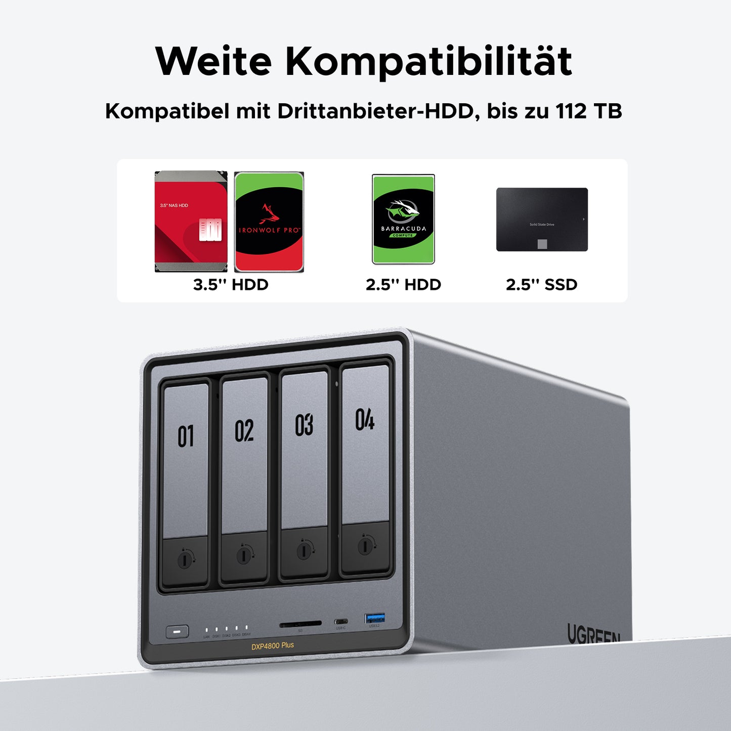 UGREEN NASync DXP4800 Plus 4-Bay 10GbE NAS