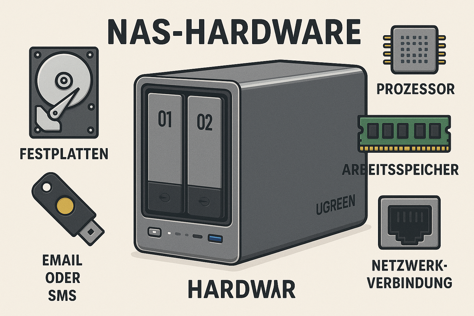 Verständnis der NAS-Speicherhardware-Komponenten