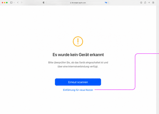 Kein Gerät gefunden