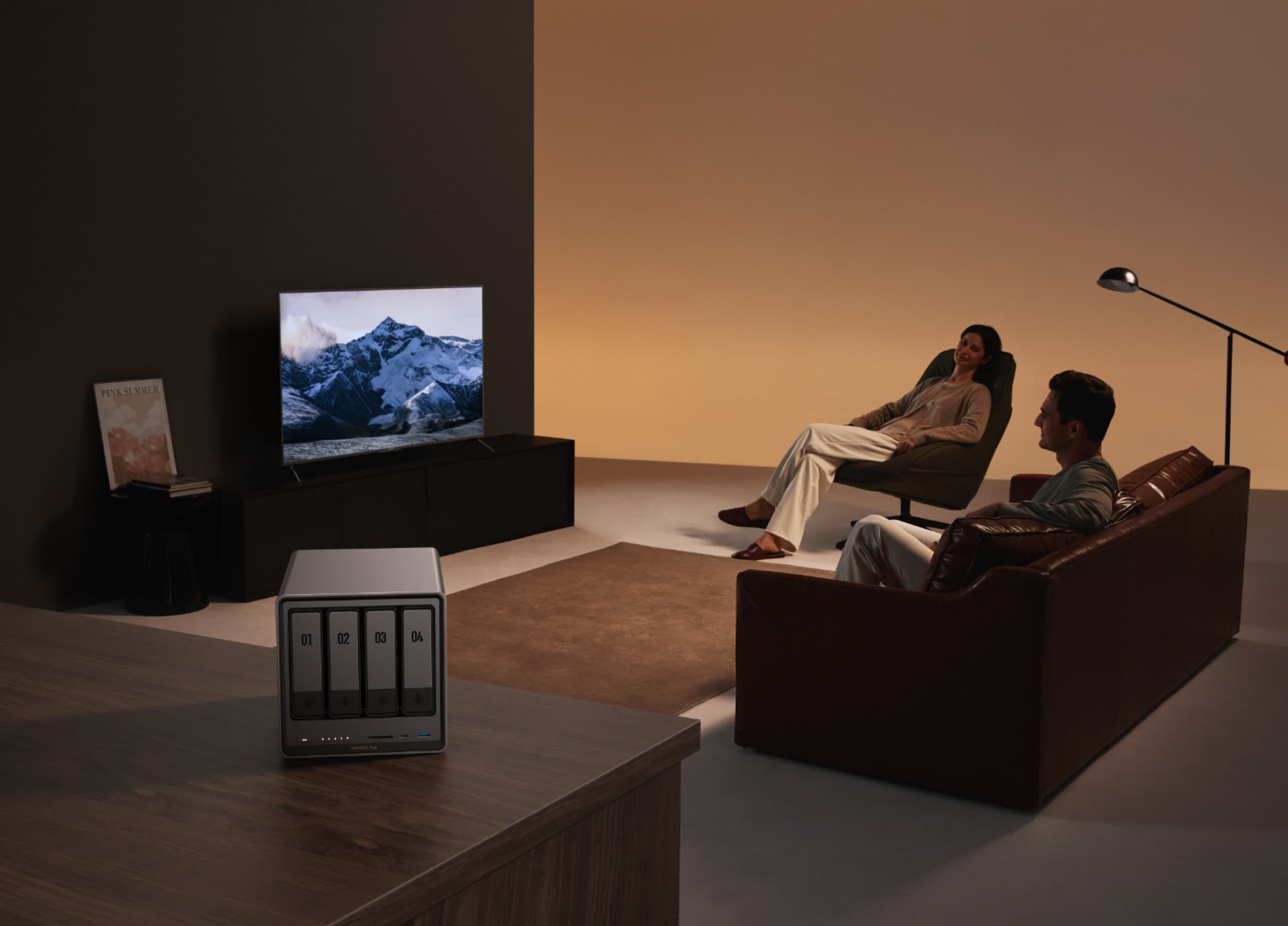 NAS speicher streamen Sie Ihre Filmsammlung via Plex oder Jellyfin in 4K auf jeden Bildschirm im Haus.