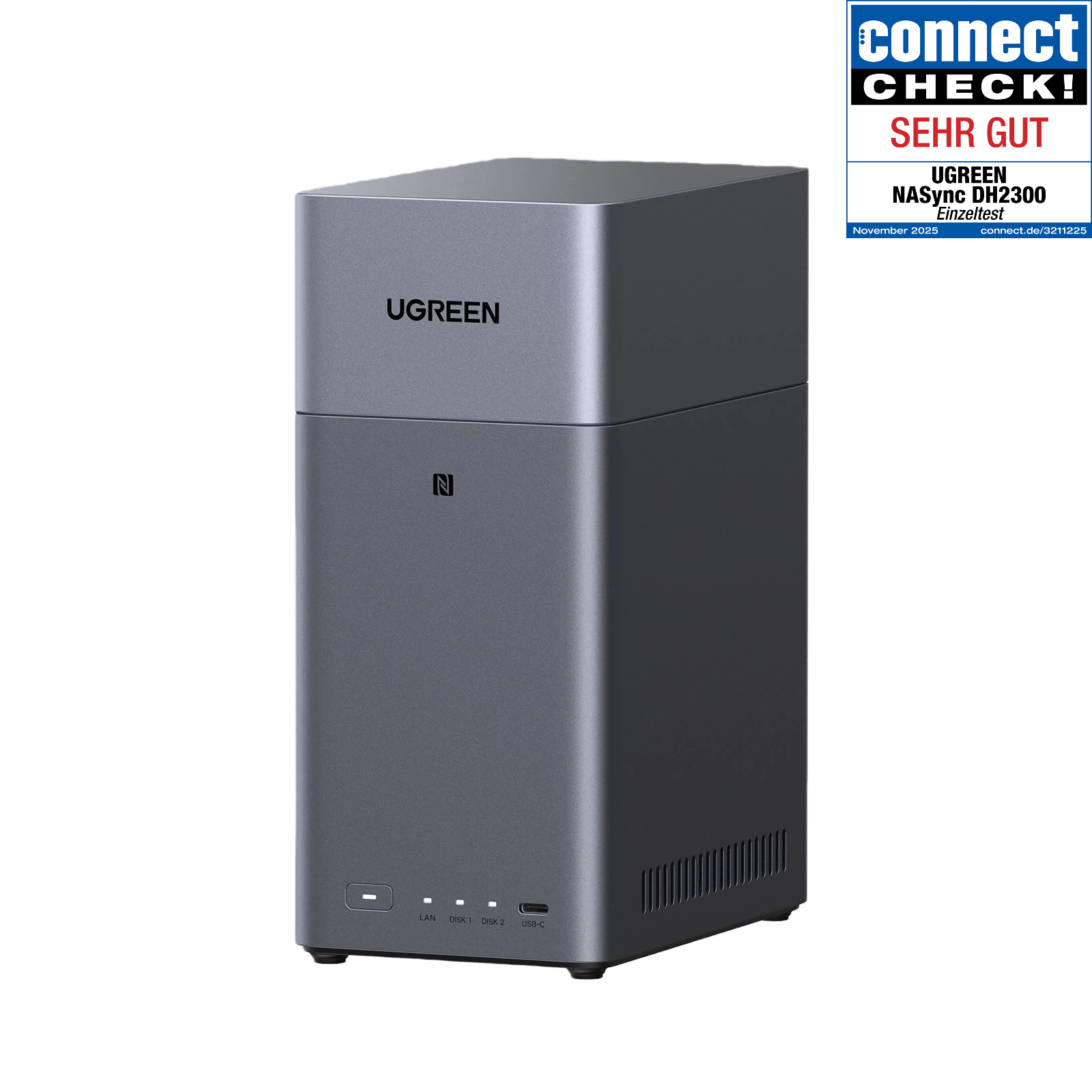 UGREEN NASync DH2300 2-Bay 60TB NAS