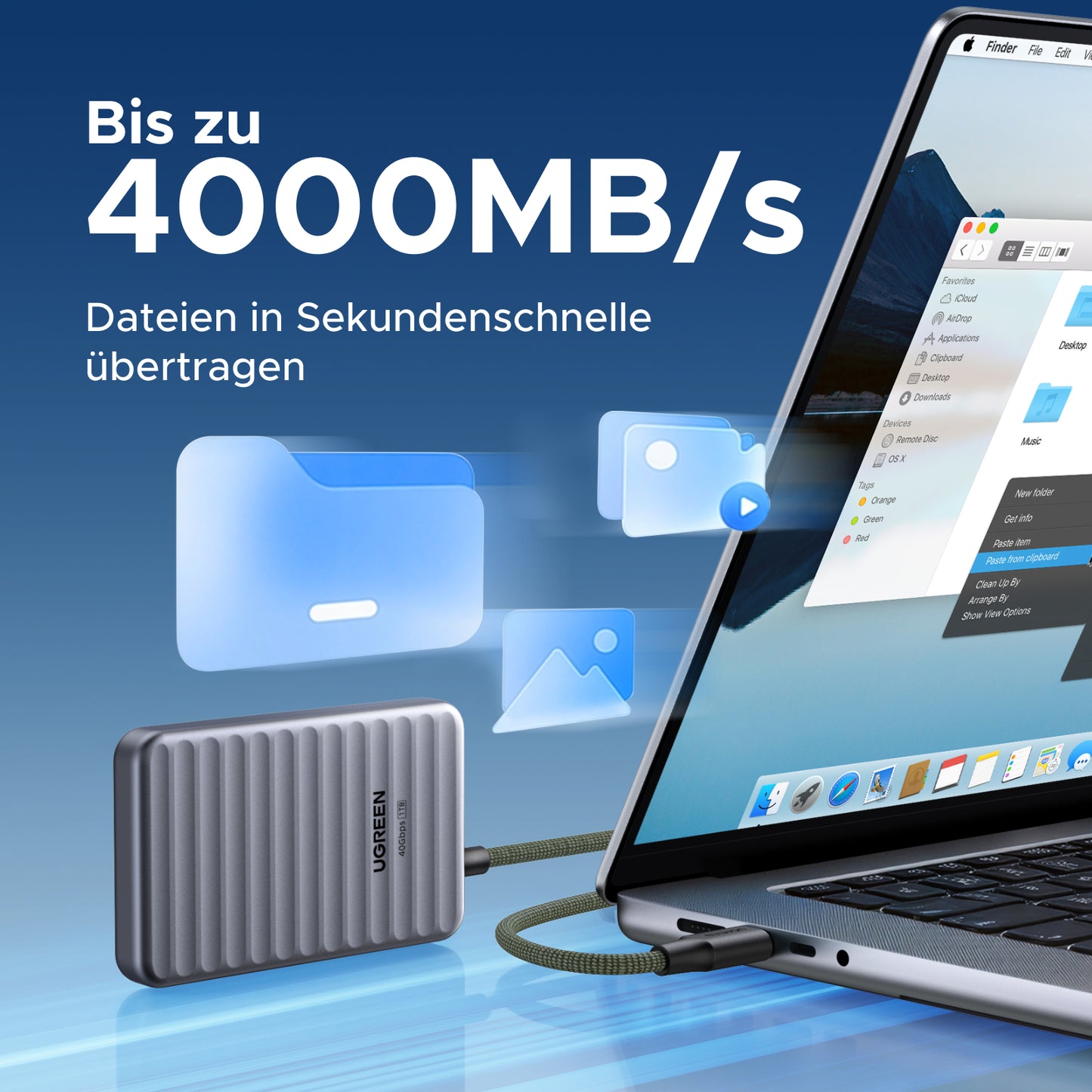 UGREEN NeoDrive Go D710 40Gbps Externe SSD (1TB)