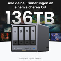 UGREEN NAS DXP4800 Plus: Hochleistungs-NAS für professionelle Computeranwendungen mit USB-Serviceoptionen
