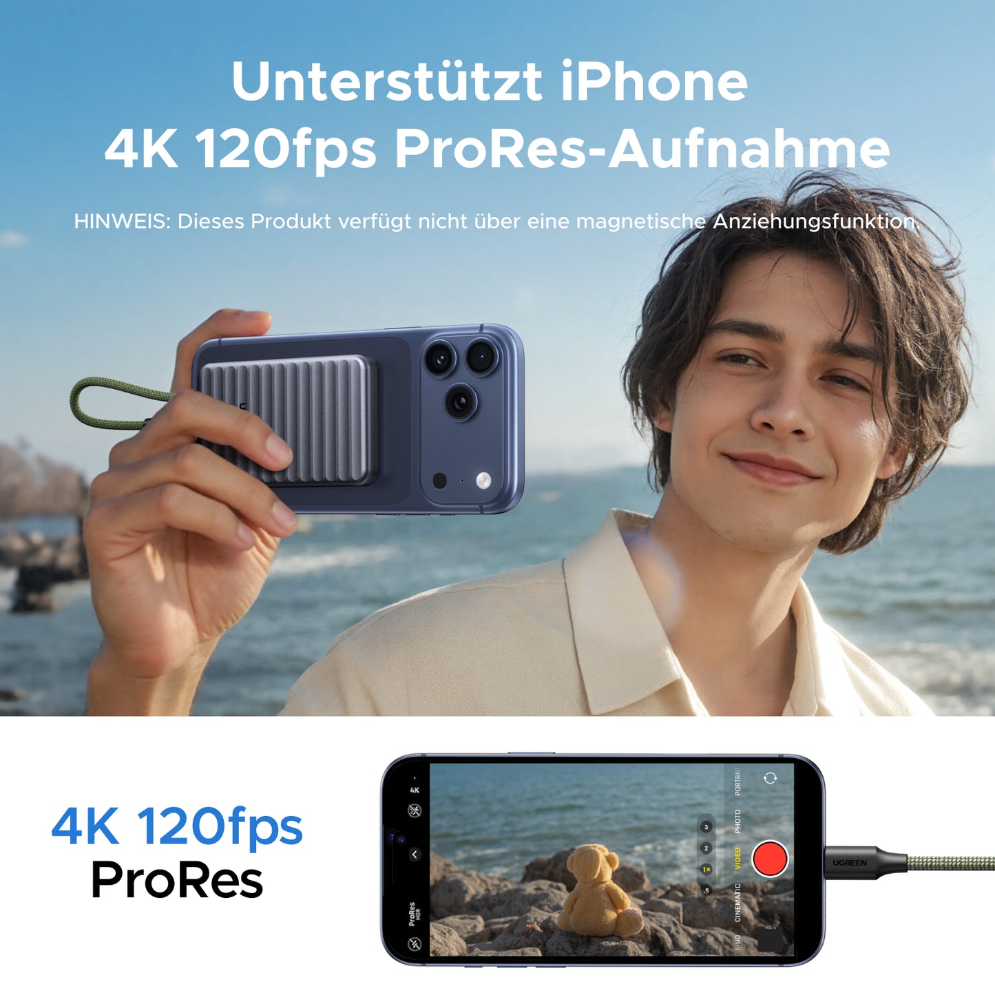 UGREEN NeoDrive Go D710 40Gbps Externe SSD (1TB)