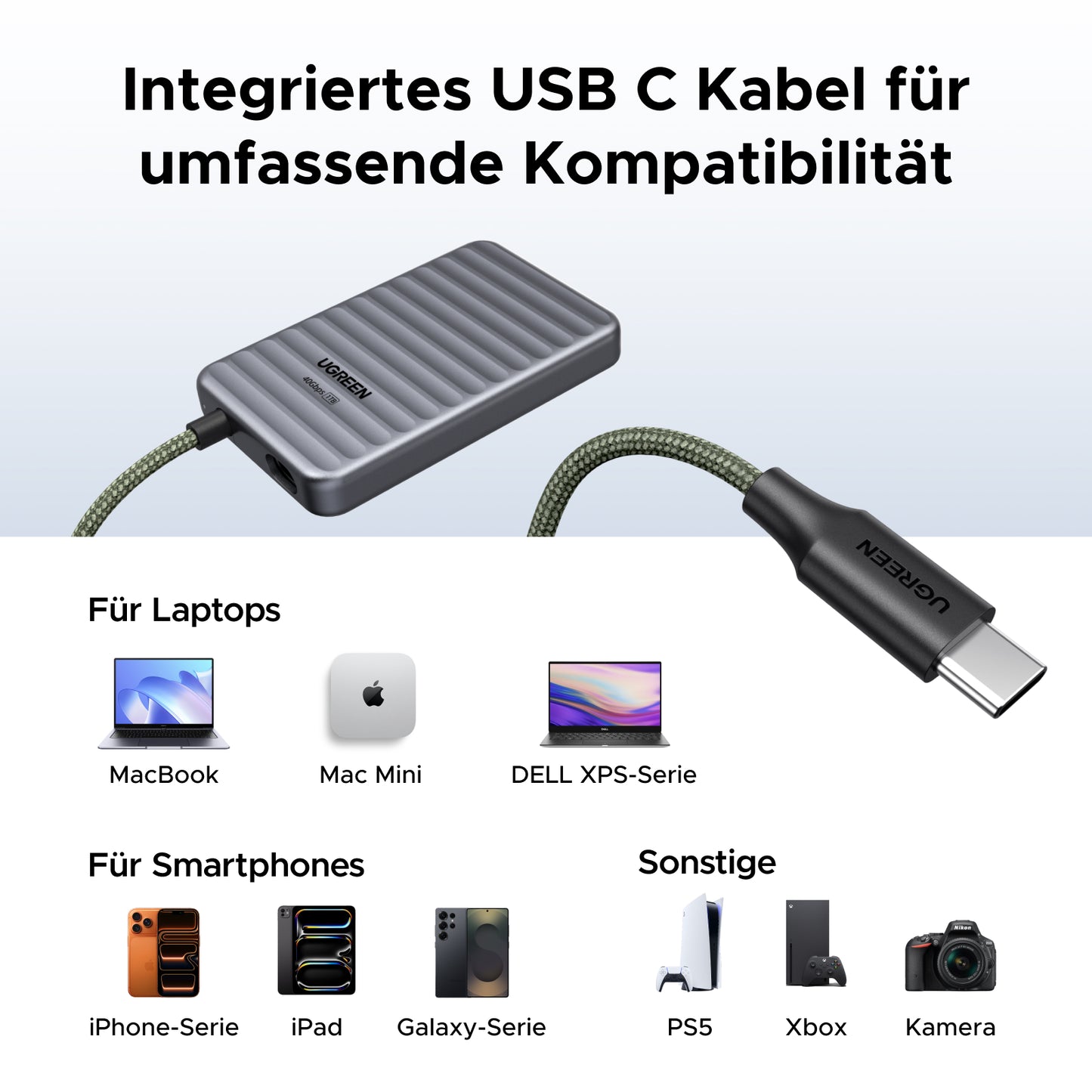 UGREEN NeoDrive Go D710 40Gbps Externe SSD (1TB)