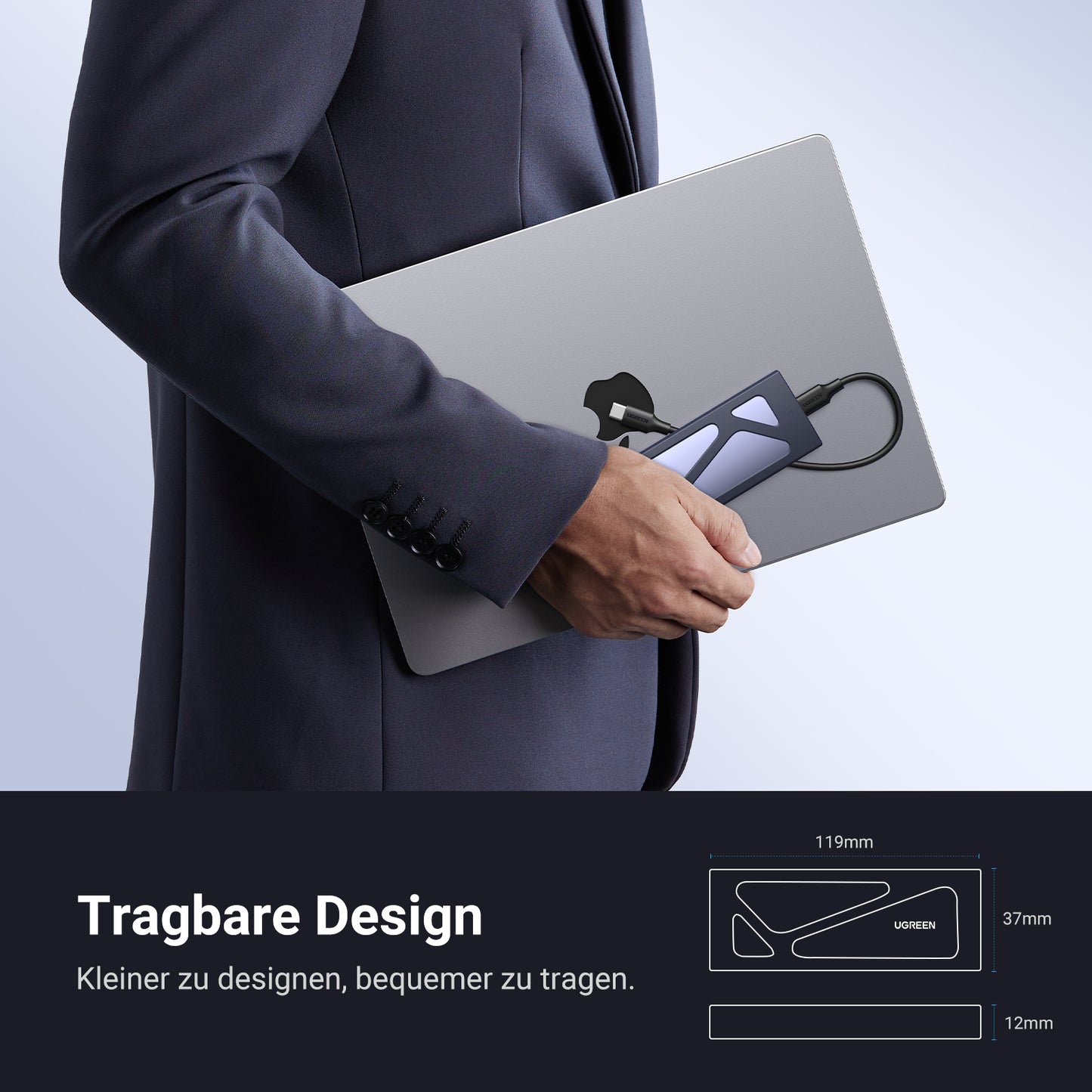 M.2 NVMe SSD Gehäuse-Adapter