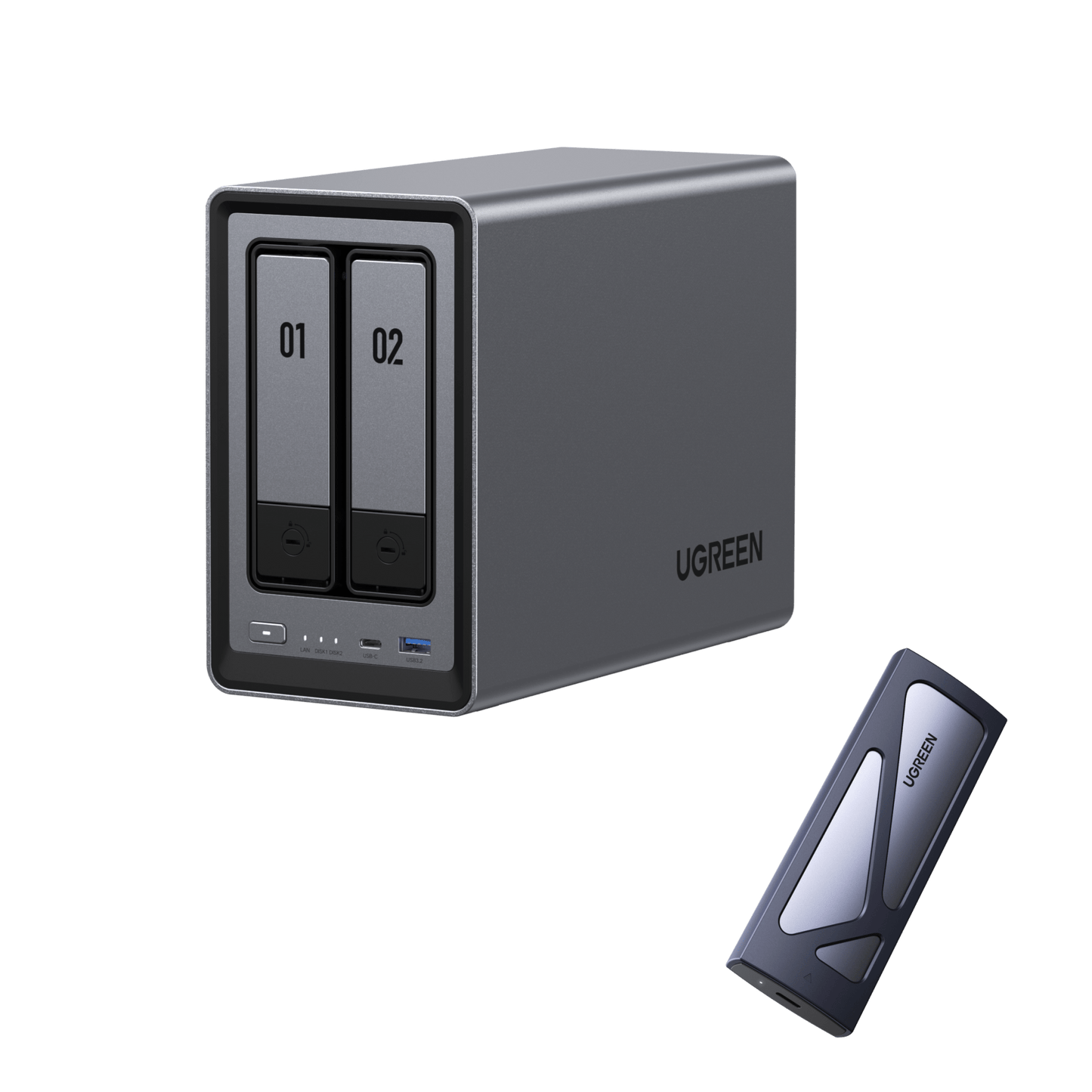 UGREEN NASync DXP2800 2-Bay 76TB NAS